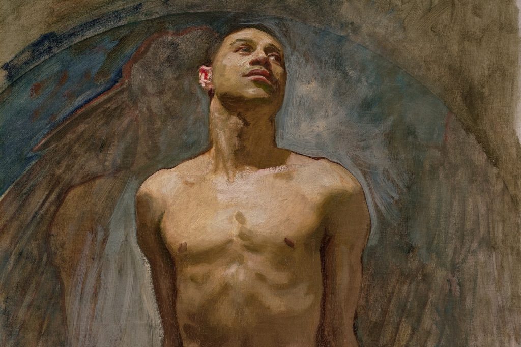 A detail from John Singer Sargent’s “Thomas McKeller” (1917-21), the only portrait he did of the model as himself.Credit...Museum of Fine Arts, Boston