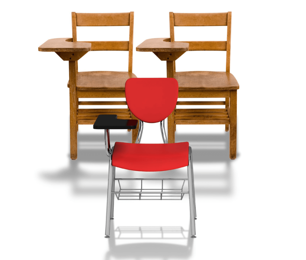 school desk chairs (old and new)